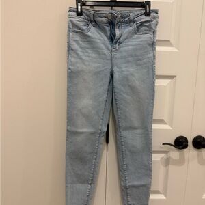 American Eagle Outfitters Women's Light Blue Skinny Jeans